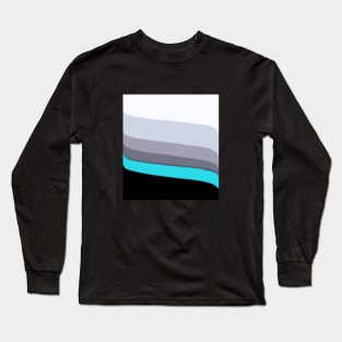 On a Curve - Teal Long Sleeve T-Shirt